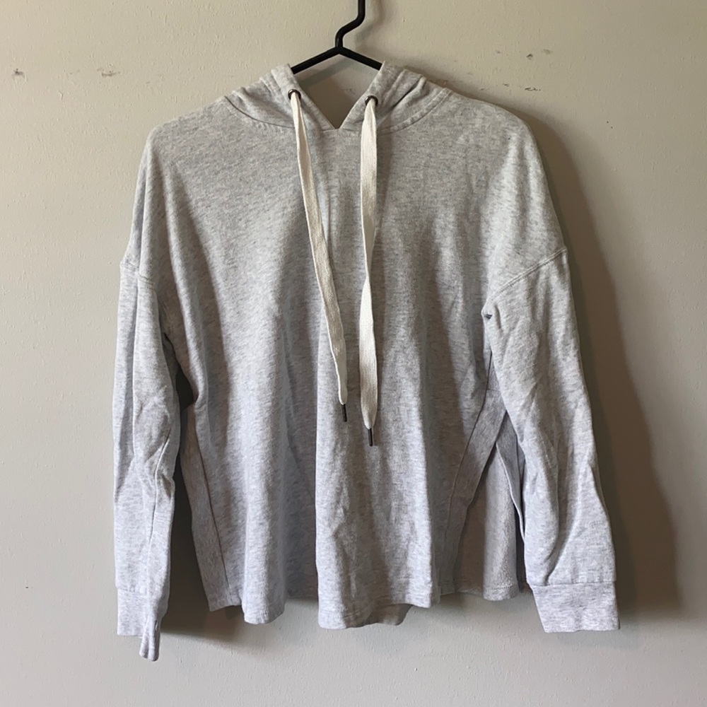 split-side hoodie